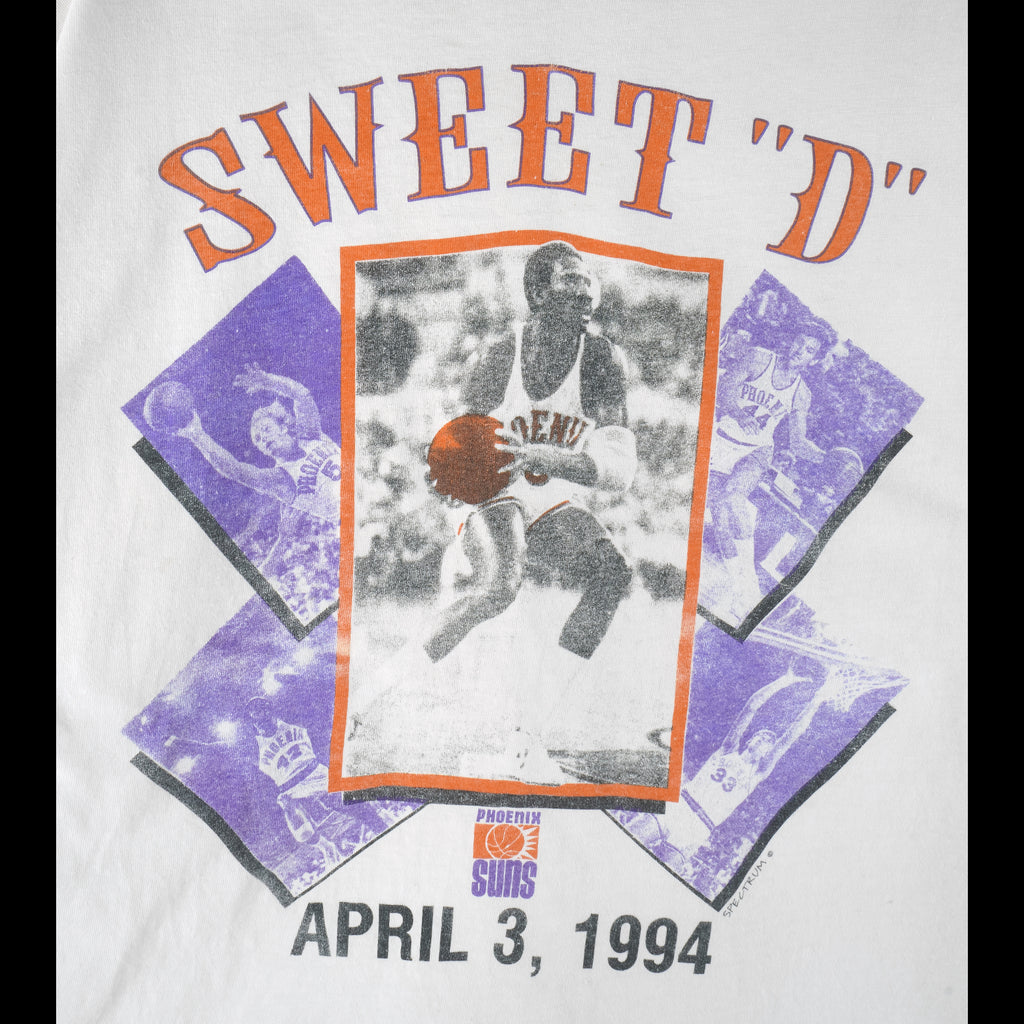 NBA (Spectrum) - Phoenix Suns Davis No. 6 Single Stitch T-Shirt 1994 X-Large Vintage Retro Basketball