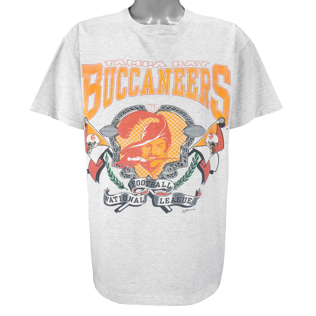 NFL (Signal Sports)- Tampa Bay Buccaneers Single Stitch T-Shirt 1992 X-Large Vintage Retro Football