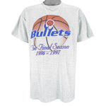 NBA - Washington Bullets The Final Season Single Stitch T-Shirt 1997 Large