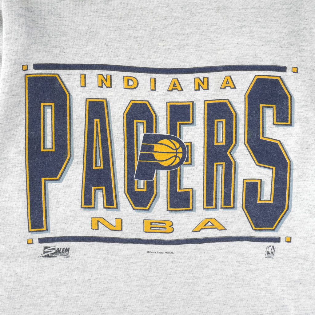 NBA (Salem) - Indiana Pacers Roll Em Ups T-Shirt 1991 Large Vintage Retro Basketball