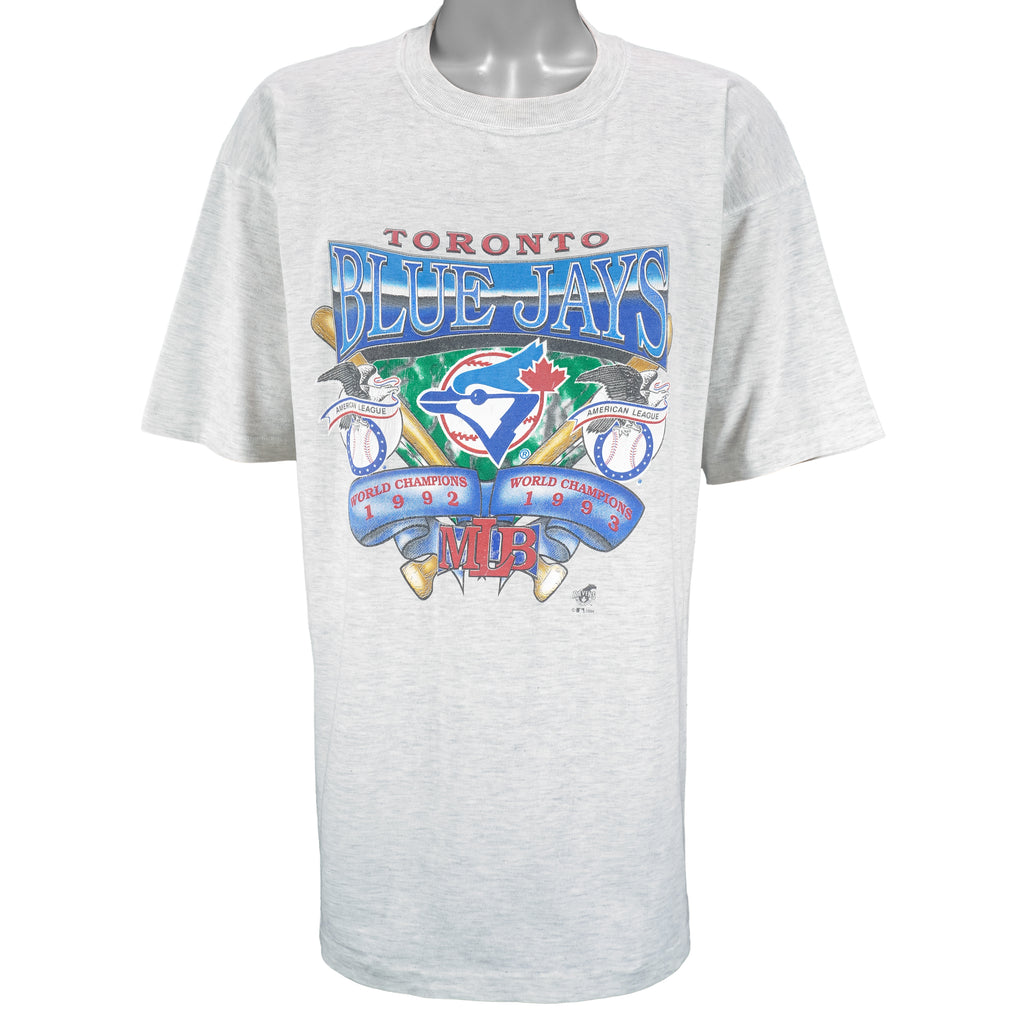 MLB (Ravens) - Toronto Blue Jays World Champions Single Stitch T-Shirt 1993 X-Large Vintage Retro Baseball
