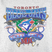 MLB (Ravens) - Toronto Blue Jays World Champions Single Stitch T-Shirt 1993 X-Large Vintage Retro Baseball