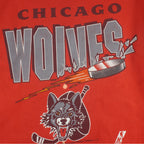 NHL (Artex) - Chicago Wolves Single Stitch T-Shirt 1994 X-Large Vintage Retro Hockey