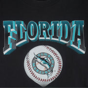 MLB (Nutmeg) - Florida Marlins T-Shirt 1990s Large Vintage Retro Baseball