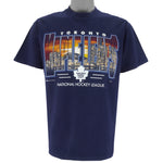 NHL (Bulletin Athletic) - Toronto Maple Leafs Single Stitch T-Shirt 1990s Medium