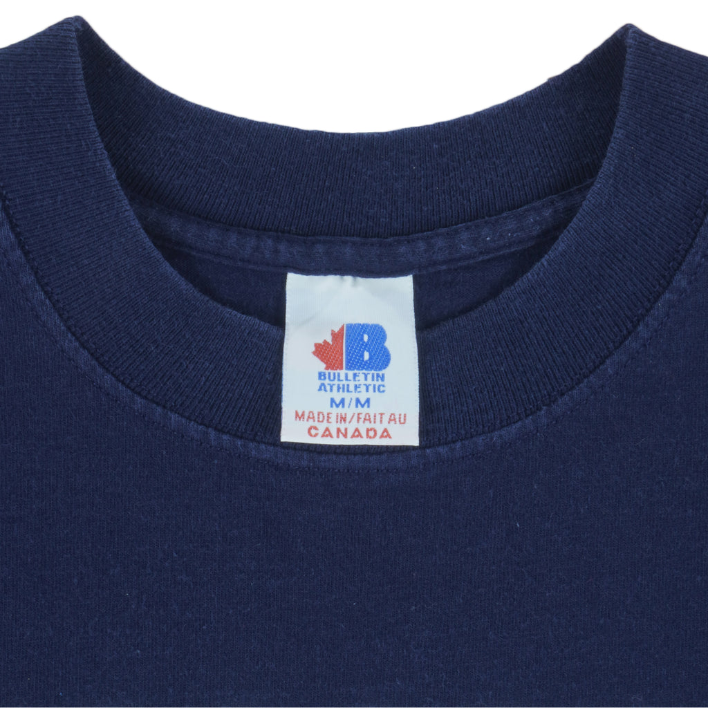 NHL (Bulletin Athletic) - Toronto Maple Leafs Single Stitch T-Shirt 1990s Medium Vintage Retro Hockey