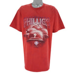 MLB (Dynasty) - Philadelphia Phillies Helmet T-Shirt 2002 X-Large