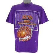 NBA - Phoenix Suns Hoop & Net Single Stitch T-Shirt 1990s Large Vintage Retro Basketball