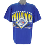 NHL (Trench) - New York Rangers Stanley Cup Champs T-Shirt 1994 X-Large Vintage Retro Hockey