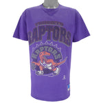 NBA (Nutmeg) - Toronto Raptors Big Logo T-Shirt 1994 Large