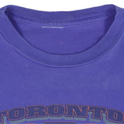 NBA (Nutmeg) - Toronto Raptors Big Logo T-Shirt 1994 Large Vintage Retro Basketball