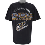 NHL (Hanes) - Washington Capitals Single Stitch T-Shirt 1990s X-Large