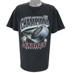 NHL (Tour Champ) - Buffalo Sabres Stanley Cup Champs T-Shirt 1999 X-Large Vintage Retro Hockey