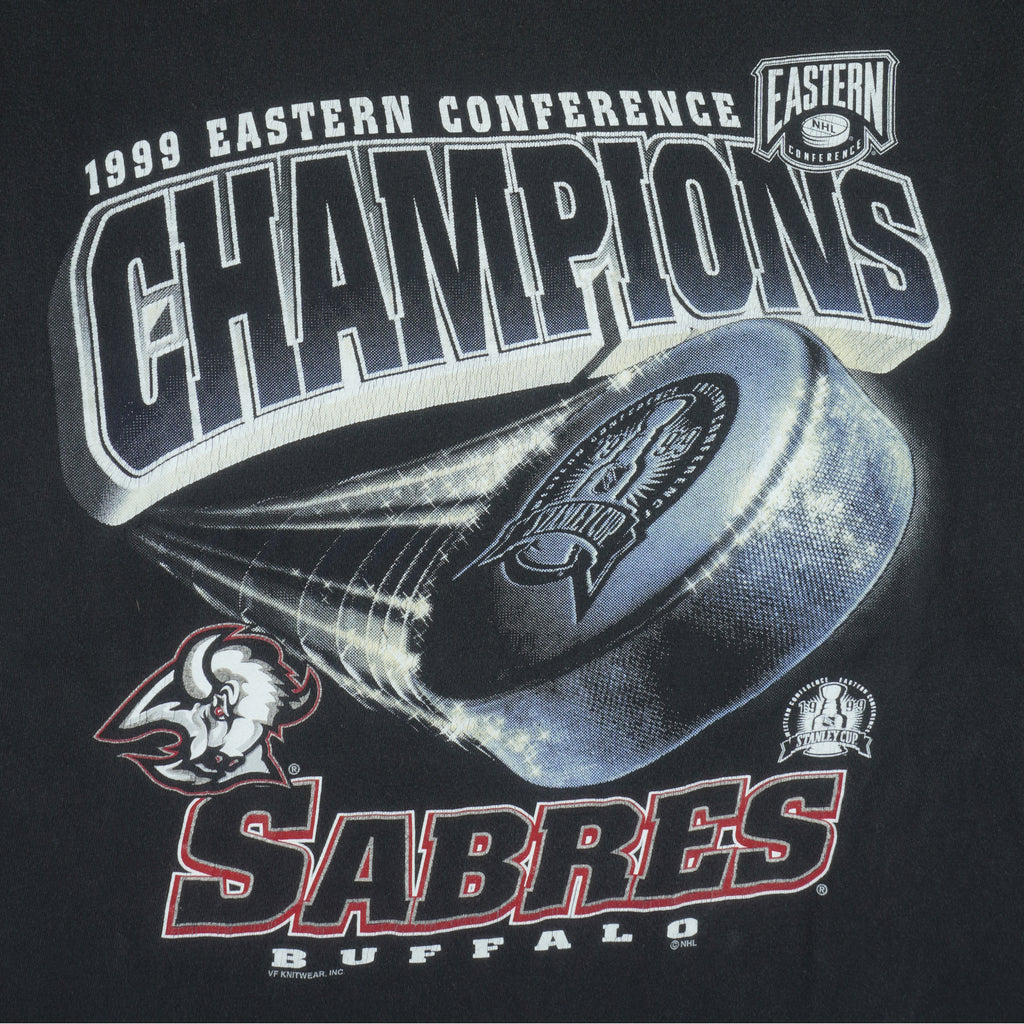 NHL (Tour Champ) - Buffalo Sabres Stanley Cup Champs T-Shirt 1999 X-Large Vintage Retro Hockey