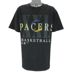 NBA (Hanes) - Indiana Pacers Single Stitch T-Shirt 1990s X-Large Vintage Retro Basketball