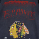 NHL (Artex) - Chicago Blackhawks Single Stitch T-Shirt 1990s Large Vintage Retro Hockey