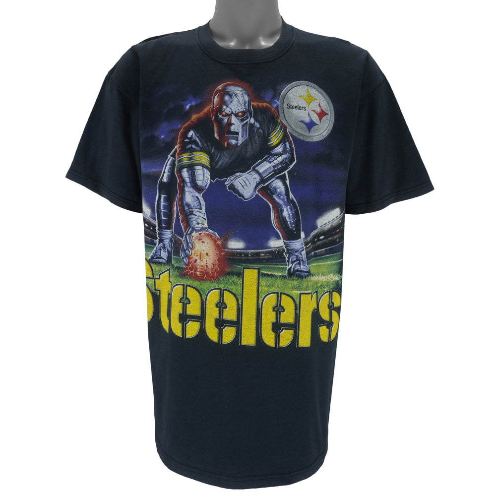 NFL - Pittsburgh Steelers Big Logo T-Shirt 2000s X-Large Vintage Retro Football
