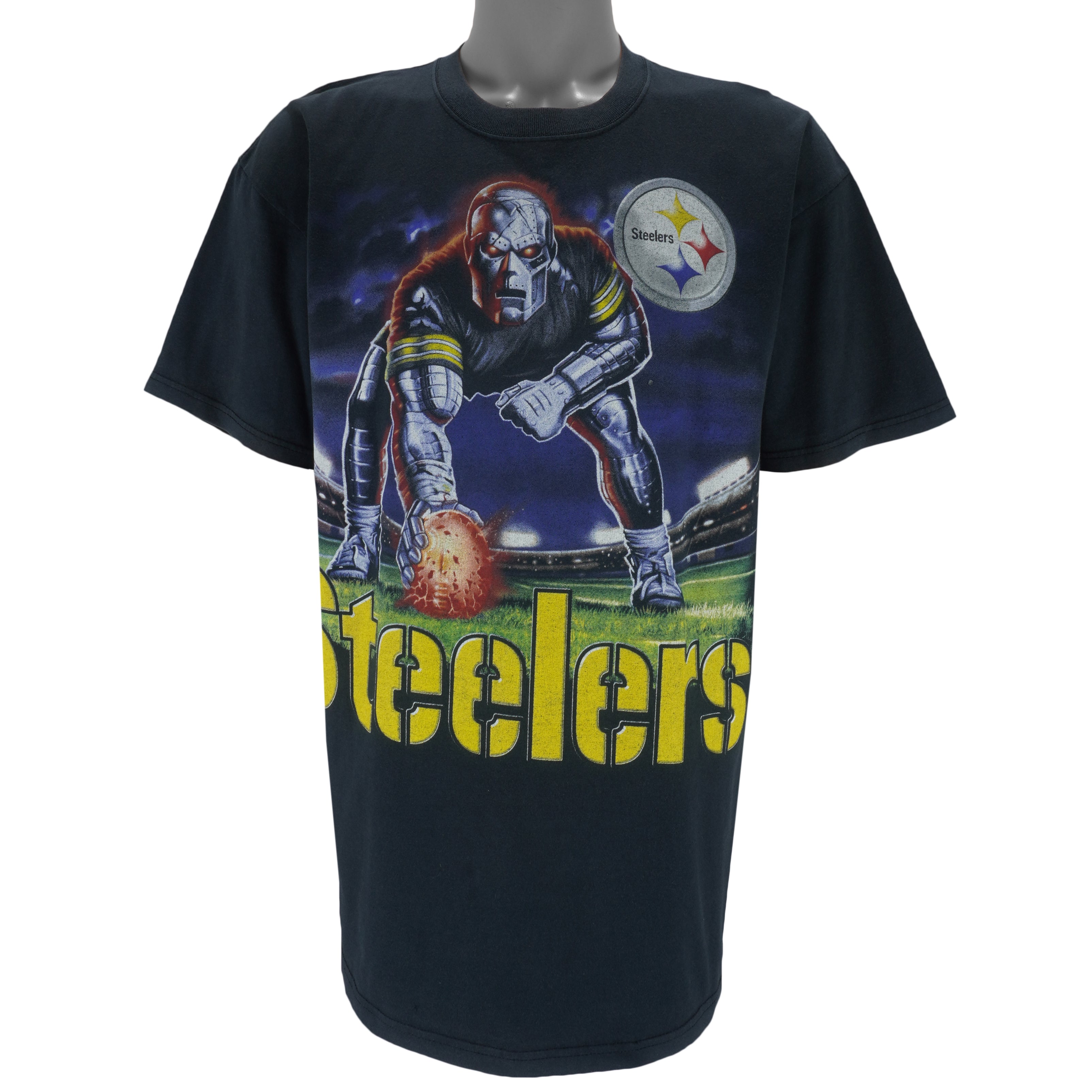 NFL - Pittsburgh Steelers Big Logo T-Shirt 2000s X-Large Vintage Retro Football