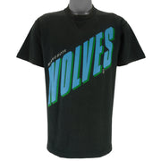 NBA - Minnesota Timberwolves Single Stitch T-Shirt 1990s Large Vintage Retro Basketball