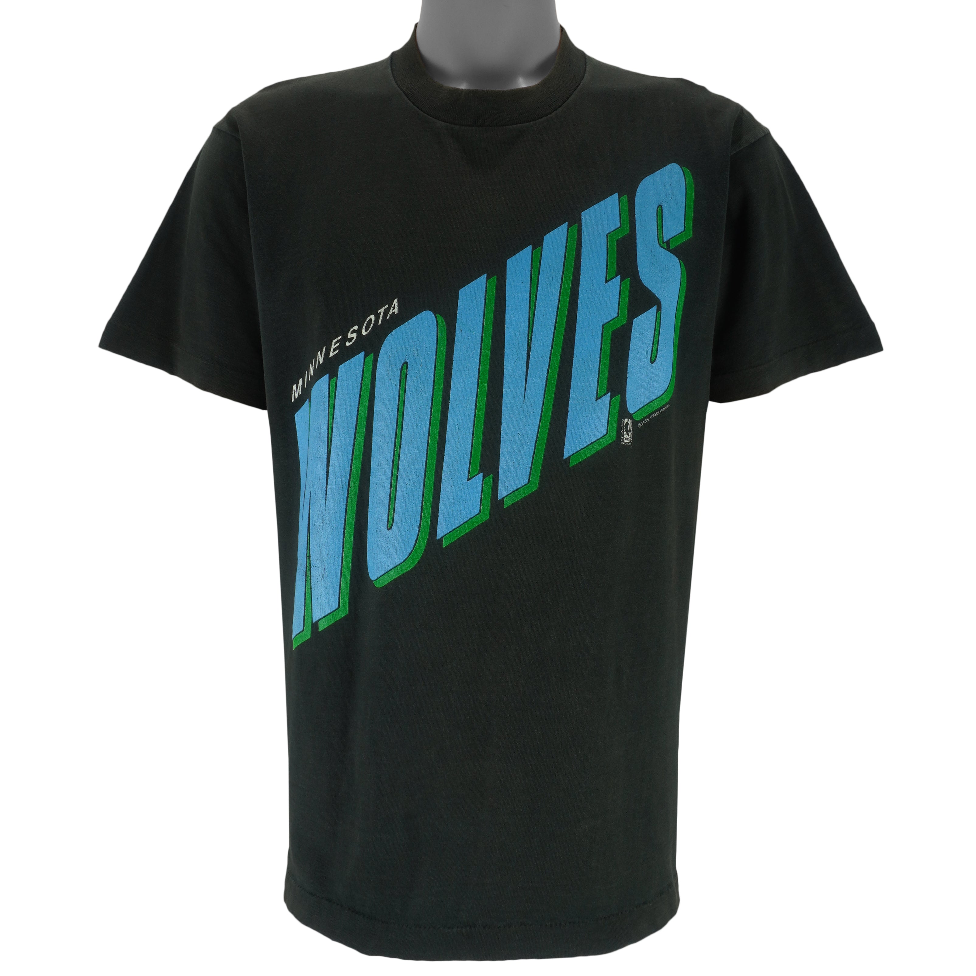 NBA - Minnesota Timberwolves Single Stitch T-Shirt 1990s Large Vintage Retro Basketball