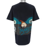 MLB (Lightning Bolt) - Florida Marlins Single Stitch T-Shirt 1994 Large Vintage Retro Baseball