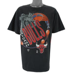 NBA - Chicago Bulls Aerial Assault Single Stitch T-Shirt 1990s Large