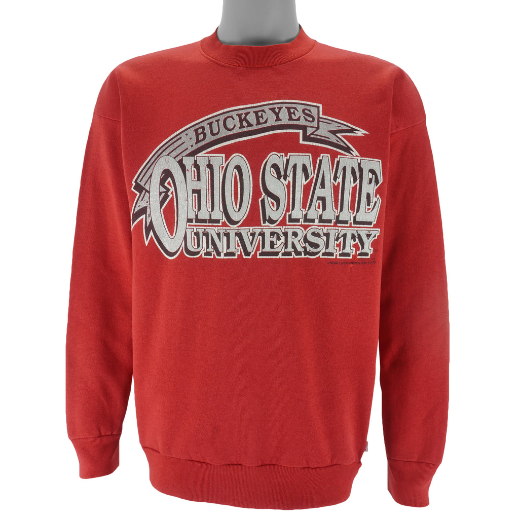 NCAA (Logo 7) - Ohio State Buckeyes Crew Neck Sweatshirt 1990s X-Large Vintage Retro College