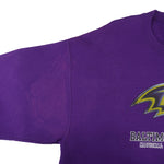 NFL (Team Apparel) - Baltimore Ravens Crew Neck Sweatshirt 2000s Large Vintage Retro Football