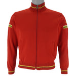 Nike - Red Embroidered Track Jacket 1980s Medium Kids