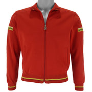 Nike - Red Embroidered Jacket 1980s Medium Vintage Retro