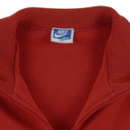 Nike - Red Embroidered Jacket 1980s Medium Vintage Retro