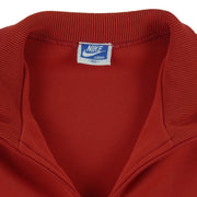 Nike - Red Embroidered Jacket 1980s Medium Vintage Retro