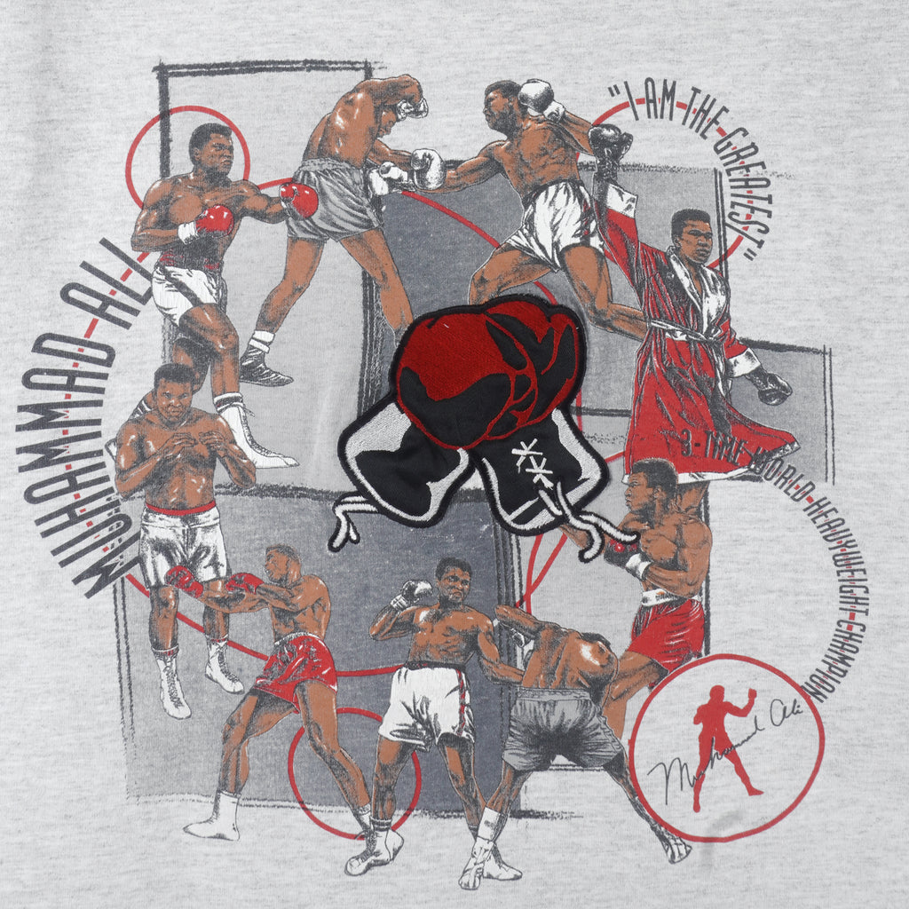 Vintage (Nutmeg) - Muhammad Ali Professional Boxer T-Shirt 1990s Large Vintage Retro 
