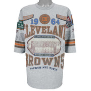 NFL (Long Gone) - Cleveland Browns World Champs T-Shirt 1990s Large Vintage Retro Football
