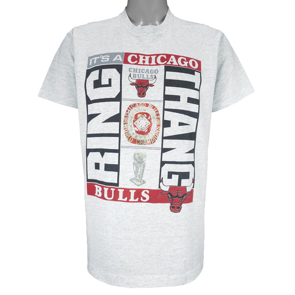 NBA (Screen Stars Best) - Chicago Bulls World Champions T-Shirt 1991 Large Vintage Retro Basketball