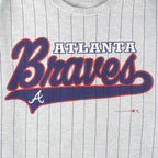 MLB (Nutmeg) - Atlanta Braves Single Stitch T-Shirt 1992 X-Large Vintage Retro Baseball