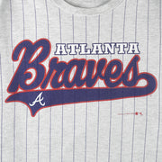 MLB (Nutmeg) - Atlanta Braves Single Stitch T-Shirt 1992 X-Large Vintage Retro Baseball