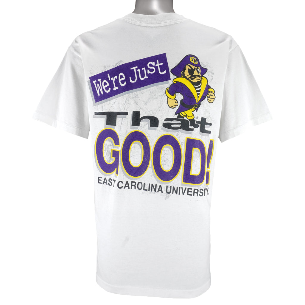 NCAA (Imprinted Tees) - East Carolina University Single Stitch T-Shirt 1995 Large Vintage Retro College