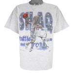 NBA (Salem) - Orlando Magic Shaquille O'Neal Rattle And Roll Caricature T-Shirt 1990s Medium