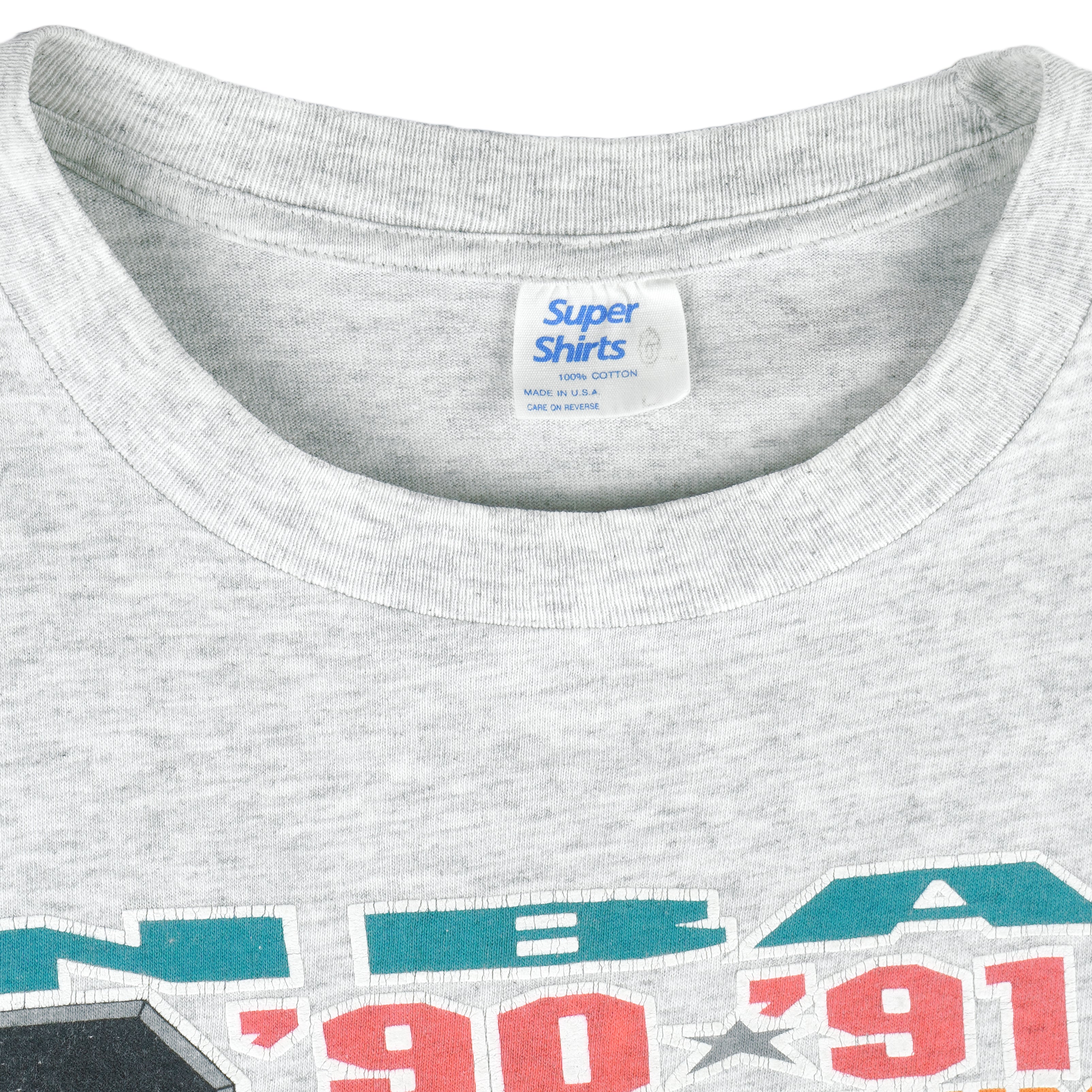 NBA (Super Shirts) - San Antonio Spurs Midwest Champs T-Shirt 1990 Large Vintage Retro Basketball