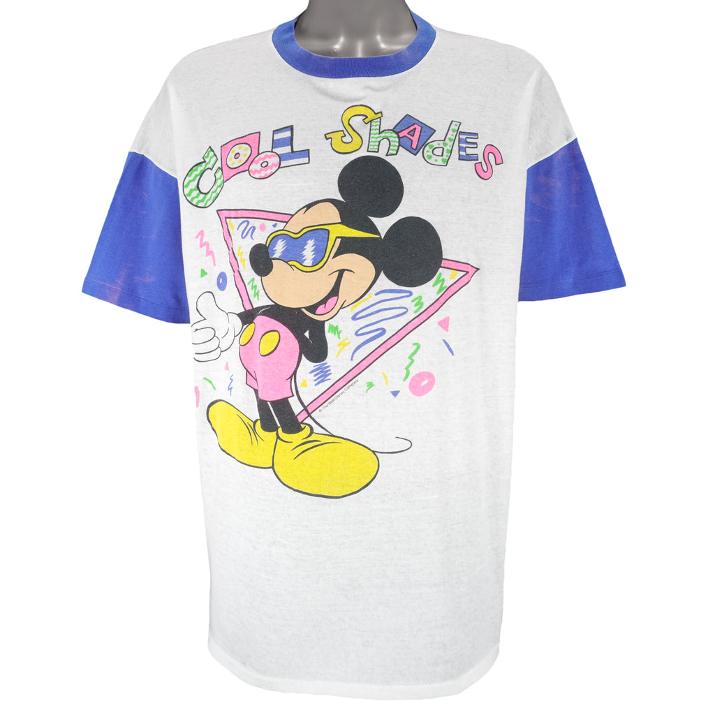Disney - Mickey Mouse Cool Shades Single Stitch T-Shirt 1990s X-Large Vintage Retro