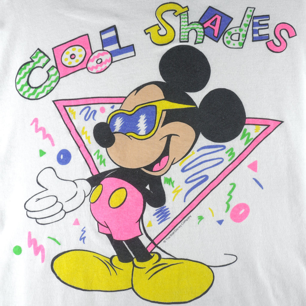 Disney - Mickey Mouse Cool Shades Single Stitch T-Shirt 1990s X-Large Vintage Retro