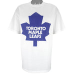 NHL - Toronto Maple Leafs Single Stitch T-Shirt 1990s X-Large Vintage Retro Hockey