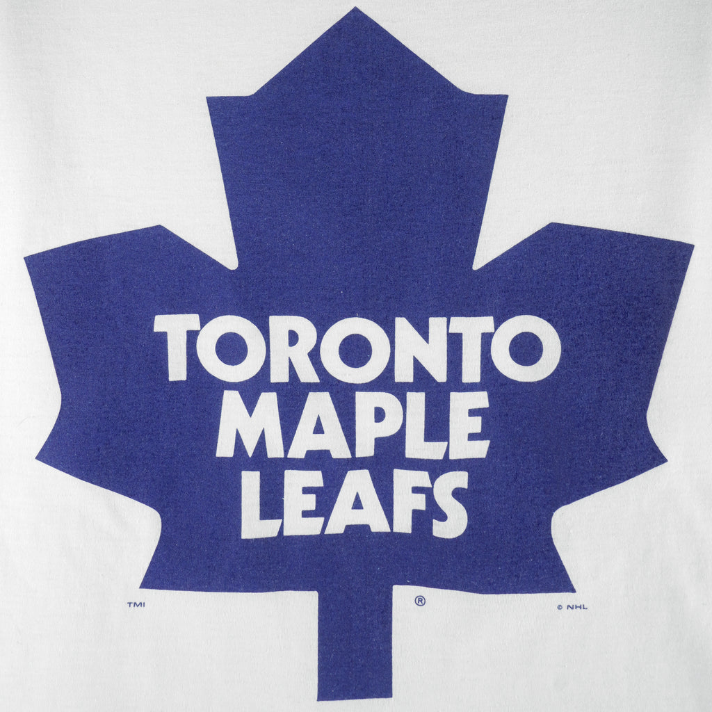 NHL - Toronto Maple Leafs Single Stitch T-Shirt 1990s X-Large Vintage Retro Hockey