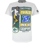 Starter - Green Bay Packers Champs Single Stitch T-Shirt 1997 Medium Youth
