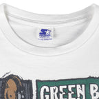 Starter - Green Bay Packers Champs Single Stitch T-Shirt 1997 Medium Youth Vintage Retro Football