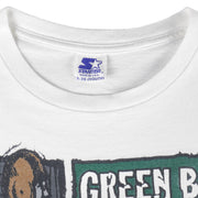 Starter - Green Bay Packers Champs Single Stitch T-Shirt 1997 Medium Youth Vintage Retro Football