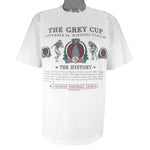 CFL (Woody Sports) - The Grey Cup Winnipeg Stadium History T-Shirt 1991 Large