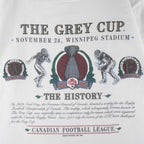 CFL (Woody Sports) - The Grey Cup History Single Stitch T-Shirt 1991 Large Vintage Retro Football