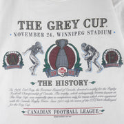 CFL (Woody Sports) - The Grey Cup History Single Stitch T-Shirt 1991 Large Vintage Retro Football